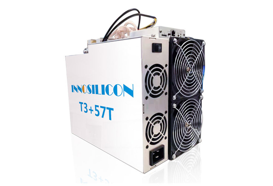 2 minero 3300W del algoritmo de Innosilicon T3+ 57T SHA 256 del minero de la fan BTC Asic