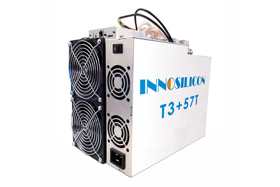 2 minero 3300W del algoritmo de Innosilicon T3+ 57T SHA 256 del minero de la fan BTC Asic