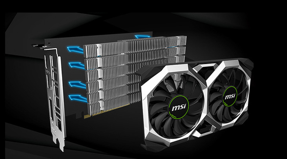 Fan dual que refresca la tarjeta gráfica estupenda 6gb 120W de Nvidia Gtx 1660 1770MHz