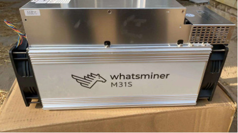 Minero Whatsminer M31s 76th/S de 46W/T Whatsminer Bitcoin con la fuente de alimentación original