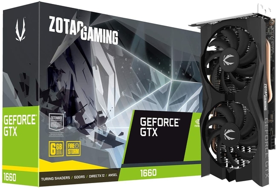 tarjeta gráfica de GeForce GTX 1660 6GB GDDR5 del juego de Rig Graphics Card ZOTAC de la explotación minera 192Bit